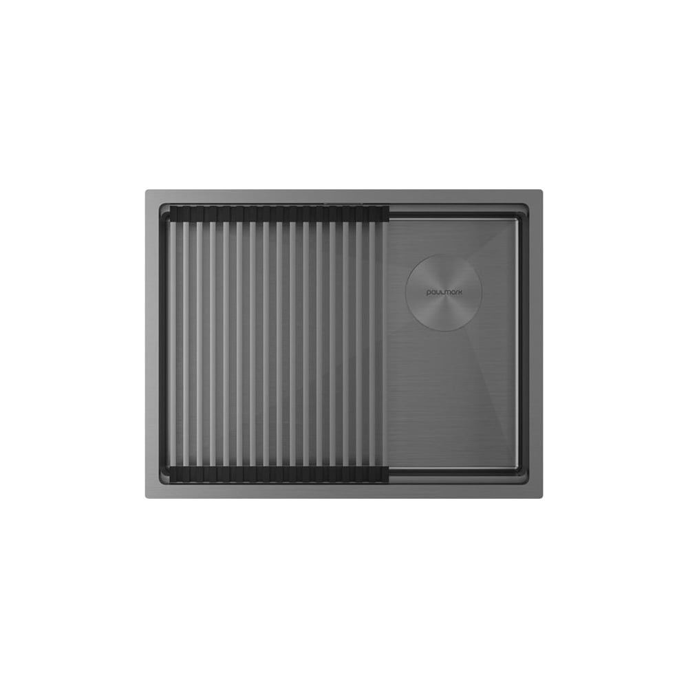 Изображение товара Мойка Paulmark NEXT-PRO 58 UNI нержавеющая сталь вороненая 580х450 мм