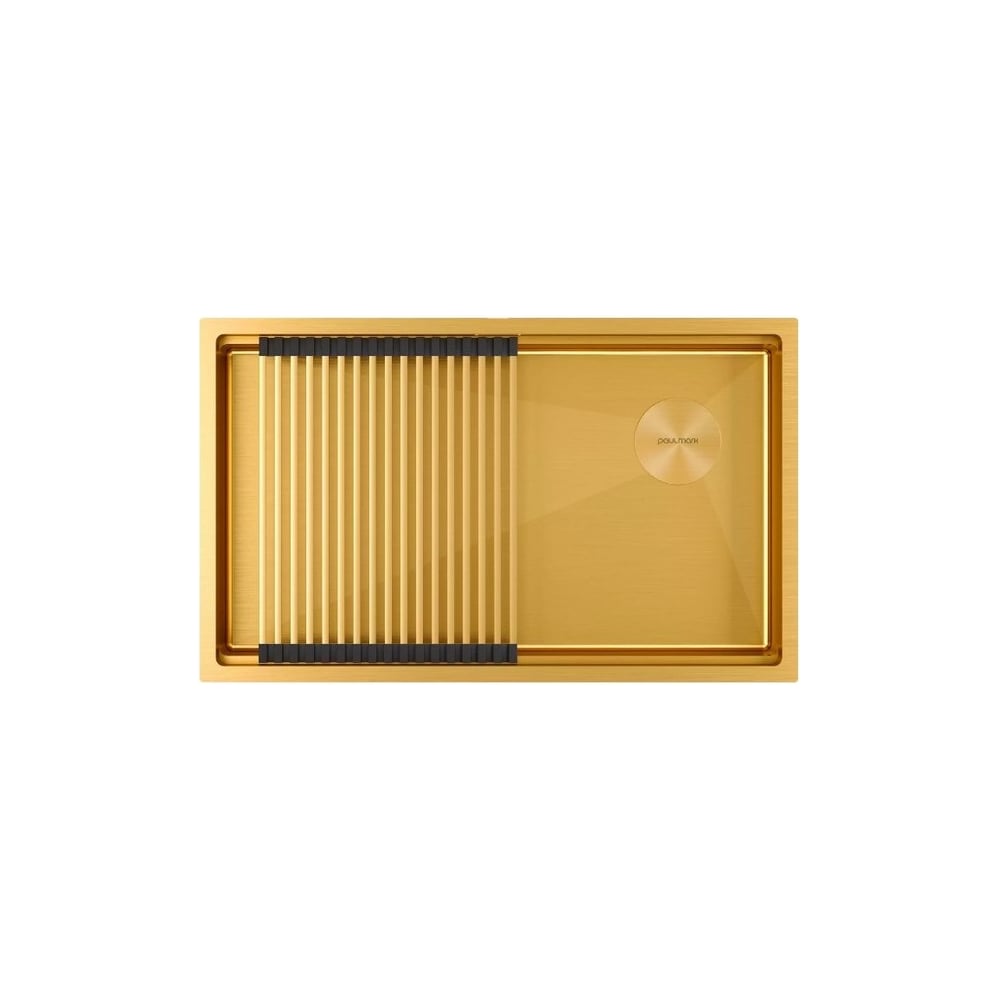 Изображение товара Мойка для кухни Paulmark NEXT-PRO 74 UNI нержавеющая сталь брашированное золото