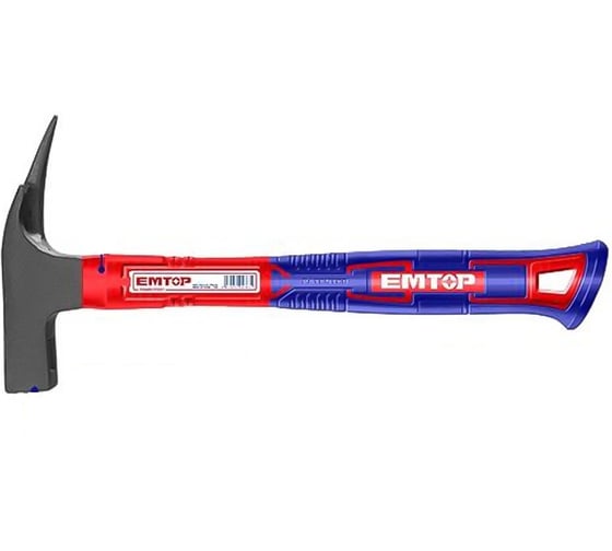 Изображение товара Молоток кровельщика emtop вес бойка 0,6 кг, магнитный держатель гвоздя EHAMCH1606