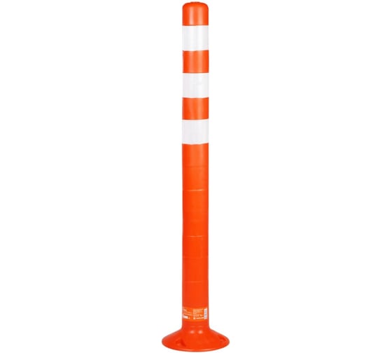 Изображение товара Столбик парковочный AIRLINE 1000мм, 3 световозвр.полосы, анкерн.креп., пластик, оранжевый ADPP008