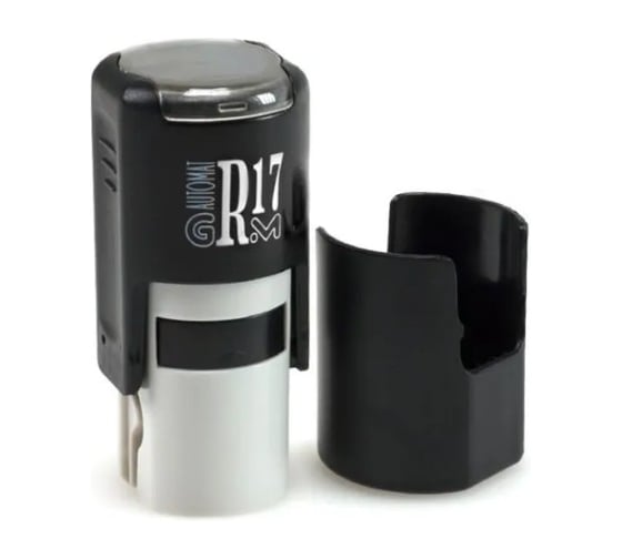 Изображение товара Штамп-цифра 7 в ромбе GRM, на автоматической оснастке, r17 тип 027, 8х15 мм, оттиск синий, корпус чёрный 120900001- 027