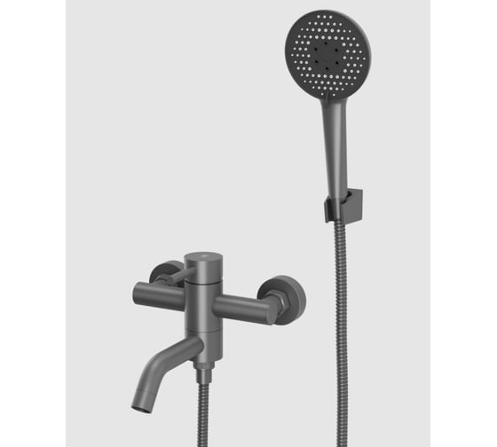 Изображение товара Смеситель для ванны RUSH с коротким изливом Melos графит SUS1101-44Grey