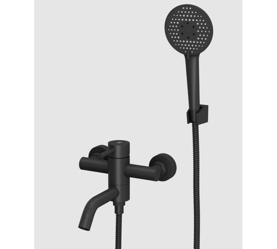 Изображение товара Смеситель для ванны RUSH с коротким изливом Melos черный SUS1101-44Black