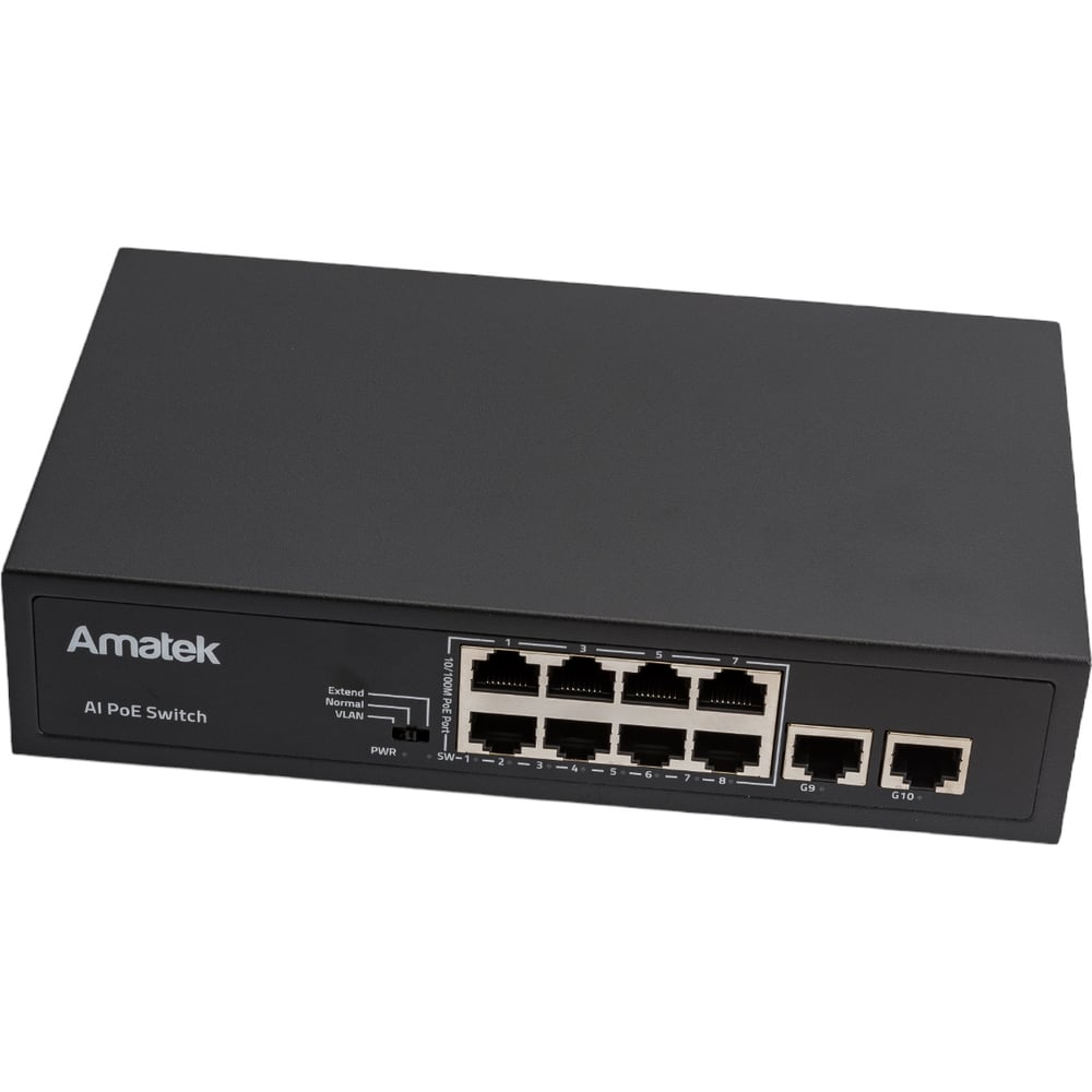 Изображение товара Коммутатор Amatek AN-S10P8F PoE 7000451