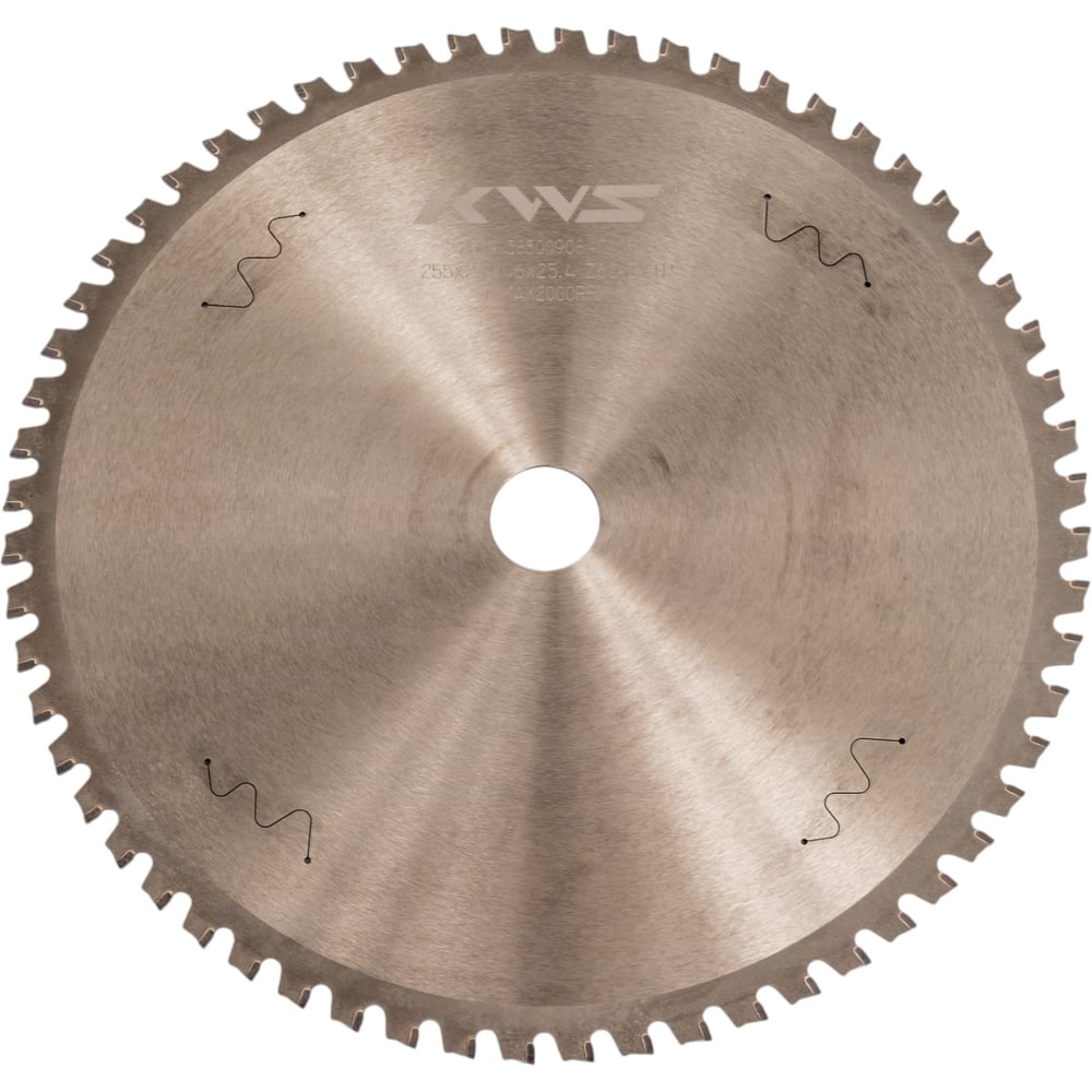 Изображение товара Пильный диск по стали 255х25 4х2 0 60T безысковый 2000 об/мин KWS ZYTP K5