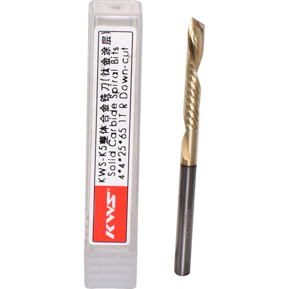 Изображение товара Спиральная чистовая фреза KWS 4x25x65 Z1 RH Golden Coating RFK1C0049