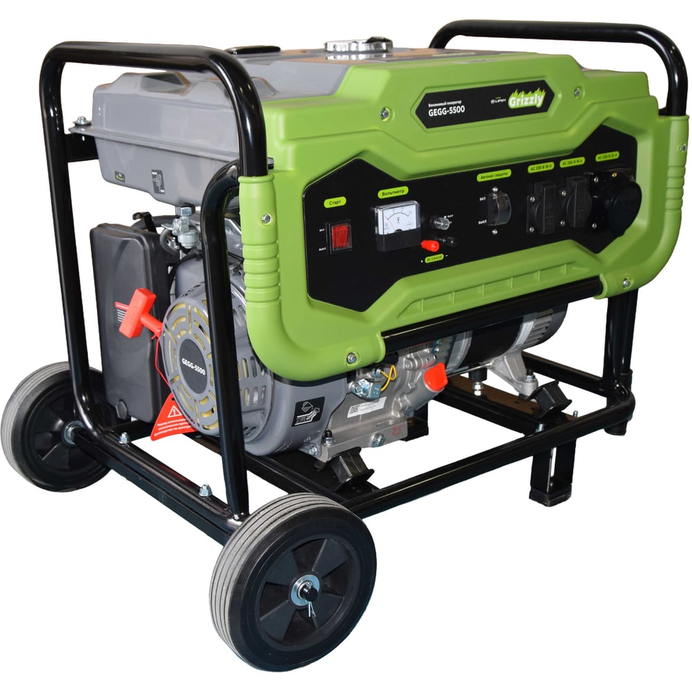 Изображение товара Бензиновый генератор Grizzly GEGG-5500 для дома и дачи