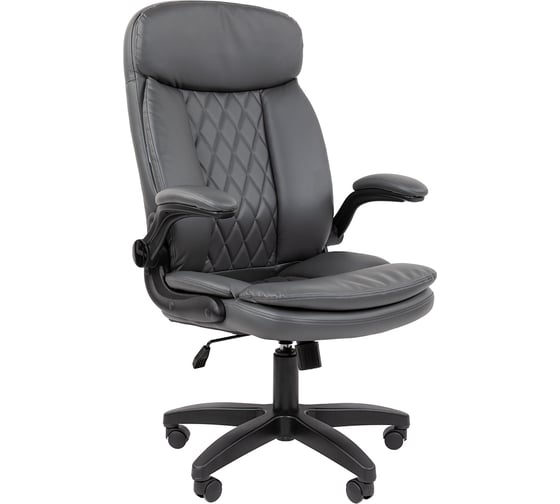 Изображение товара Офисное кресло 533 Россия экокожа серый CHAIRMAN 00-07193208