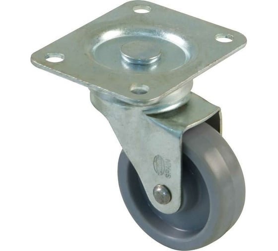 Изображение товара Мебельное колесо Amig серое 10/60 диаметр 60 мм 2502-50