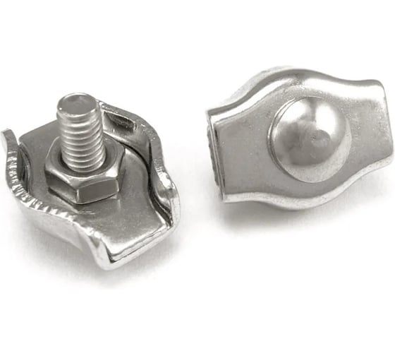 Изображение товара Зажим для стальных канатов ЦММ одинарный SIMPLEX 6мм, (10 шт) 0Т-00009068