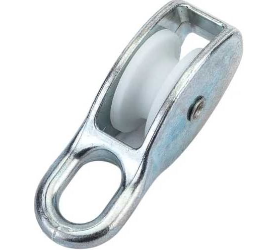 Изображение товара Блок одинарный ЦММ 30мм, с пластик роликом, max D троса 8мм 0Т-00015616