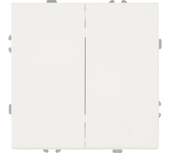 Изображение товара Выключатель 2-клавишный STEKKER самовозвратный (механизм), 250В, 10А, серия Эмили, RSW10-5113-01, белый фарфор, soft touch, 50325