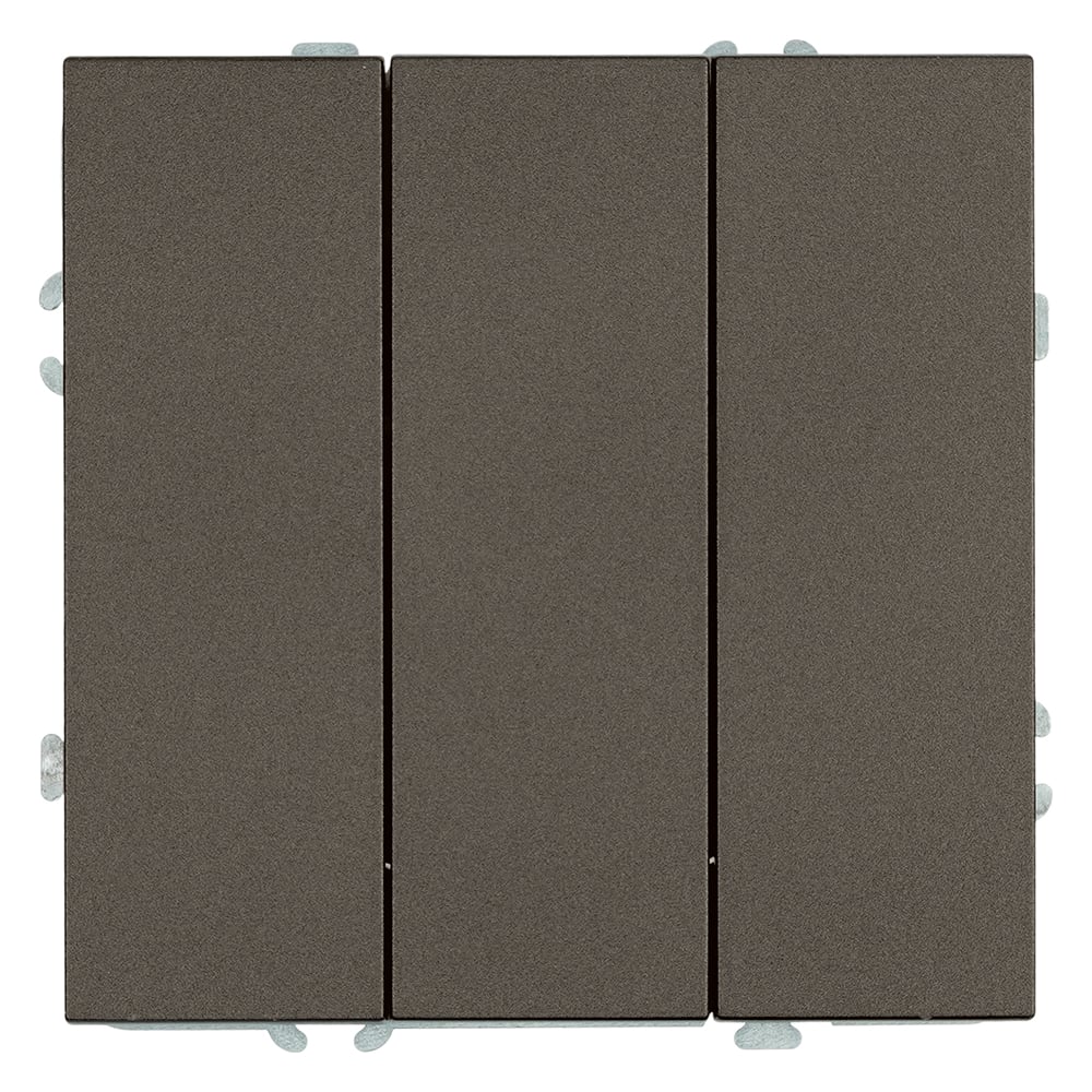 Изображение товара Выключатель 3-клавишный STEKKER серии Эмили 250В 10А антрацит IP20