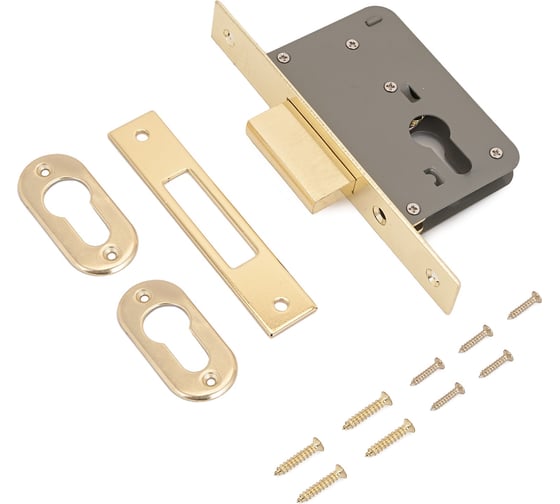 Изображение товара Замок врезной Аллюр 6040 PB без ц/мех б/руч 1215