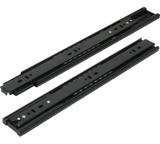 Изображение товара Направляющие шариковые с доводчиком StahlBuro (2 шт.) 45-450 /18/ черный 16341