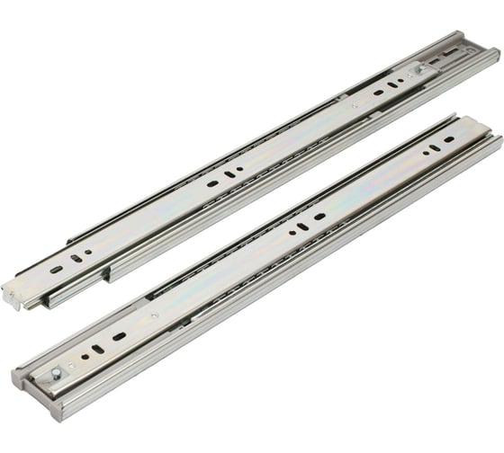 Изображение товара Направляющие шариковые с доводчиком StahlBuro (2 шт.) 45-350 /14/ хром 16336