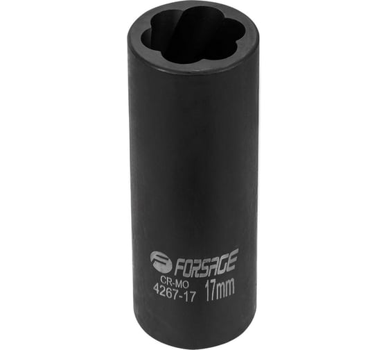 Изображение товара Головка ударная двухсторонняя 1/2" Forsage экстрактор - шестигранник, 17мм F-4267-17(65880)