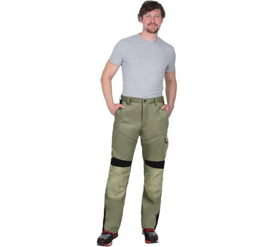 Изображение товара Брюки СИРИУС ЦИТРИН-К светло-оливковый с черным, р 88-92/182-188 149227-к