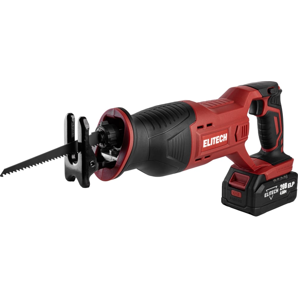 Изображение товара Аккумуляторная сабельная пила Elitech ПСА 2030СЛ 18 В 4 А*ч для дома и ремонта