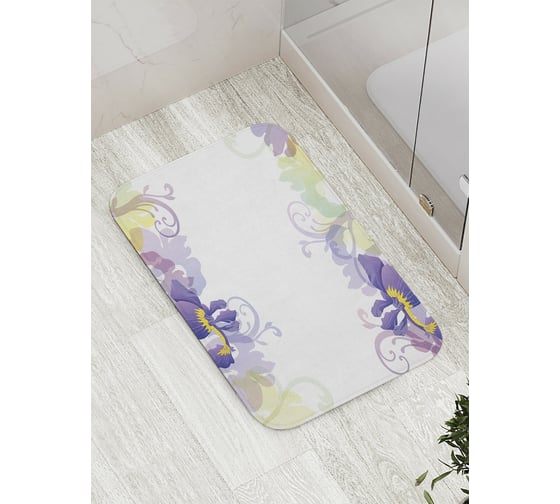 Изображение товара Коврик противоскользящий JoyArty "Композиция ириса" для ванной, сауны, бассейна, bath_34045
