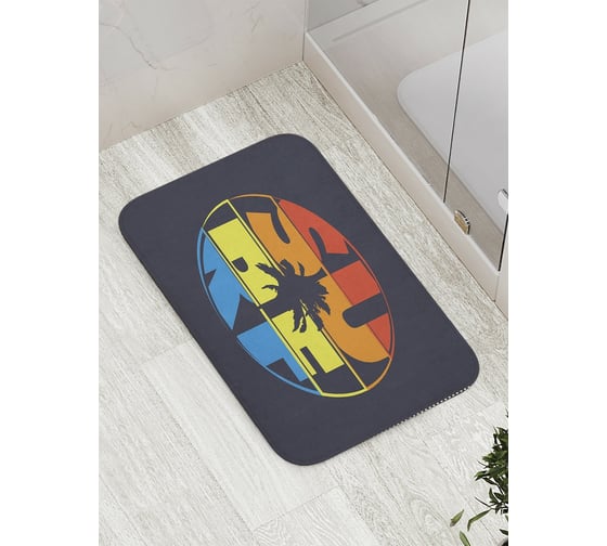 Изображение товара Коврик противоскользящий JoyArty "Полосатый серф" для ванной, сауны, бассейна, bath_35999