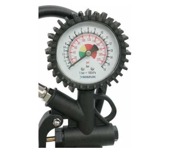 Изображение товара Пистолет накачки с механическим манометром Rossvik 0-16бар RIG-016M