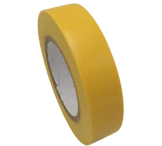 Изображение товара Изолента ООО ОПТИКОМ ЭЛЕКТРИК ПВХ 0.13x15x20 желтая 180.14-10