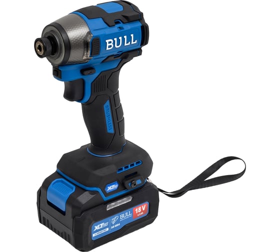 Изображение товара Аккумуляторный ударный гайковерт/винтоверт BULL CID 2218 Xcase, XLTpro, SET, бесщеточный, 18 В, 220 Н*м, 2x4 А*ч 1329954