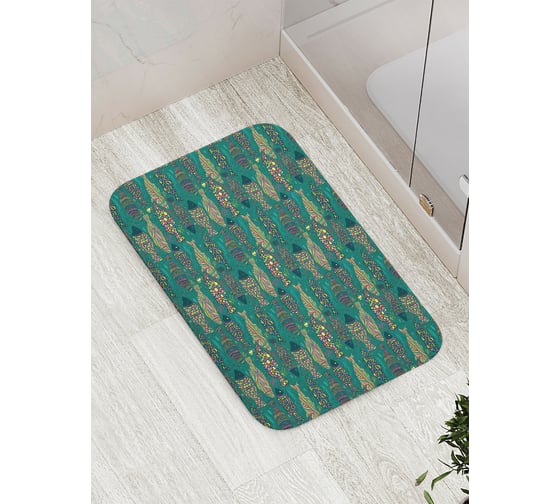 Изображение товара Коврик противоскользящий JoyArty "Рыбная маскировка" для ванной, сауны, бассейна, bath_26256