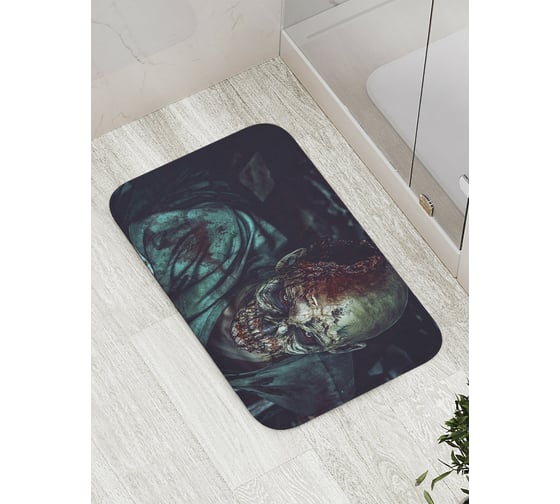 Изображение товара Коврик противоскользящий JoyArty "Оживший мертвец" для ванной, сауны, бассейна, bath_36418
