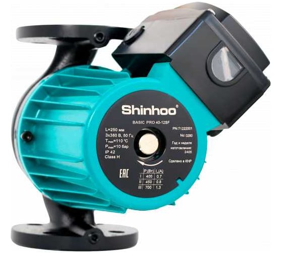 Изображение товара Насос циркуляционный SHINHOO BASIC PRO 50-20SF 380V /36/ 71242002