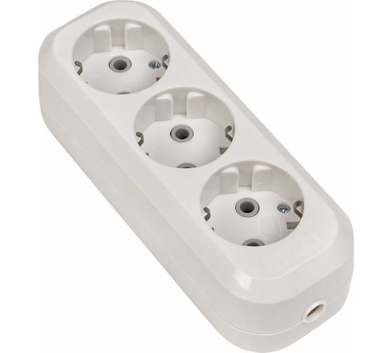 Изображение товара Колодка EKF на 3 гнезда с/з 16А Эксперт AKB16-3