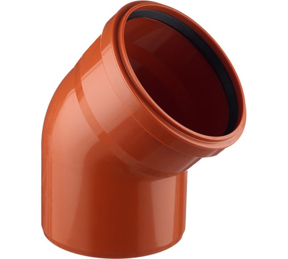 Изображение товара Канализационный отвод АТЛАС ПЛАСТ 45 градусов, DN 160, наружный SPNCEB4500160