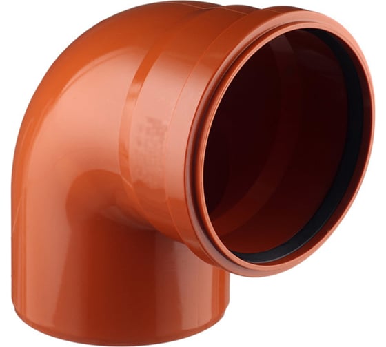 Изображение товара Канализационный отвод АТЛАС ПЛАСТ 90 градусов, DN 160, наружный SPNCEB9000160