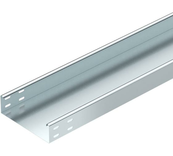 Изображение товара Листовой кабельный лоток OBO Bettermann LKSU 630 FS RU, 60х300х3000 мм, S=0,7 мм, неперфорированный, сталь, конвейерный цинк 6048948