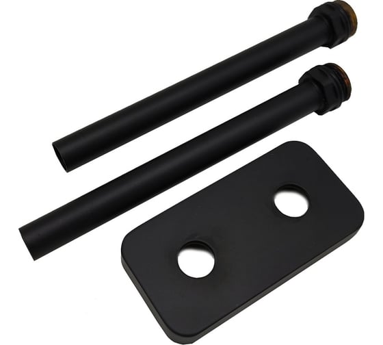 Изображение товара Комплект декоративных трубок SR Rubinetterie с резьбой 50 мм 15х1/2х L 150, мат. черный A494-1500VS15