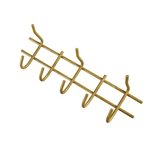 Изображение товара Настенная вешалка Трибатрон НВ-5 золотой металлик 87646