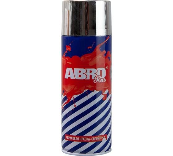 Изображение товара Краска-спрей ABRO Rus хром 473 мл SPOC-1009-R
