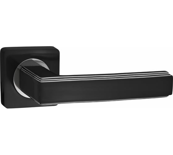 Изображение товара Дверная ручка Ренц Арона (черный; хром блестящий) INDH 96-02 B/CP