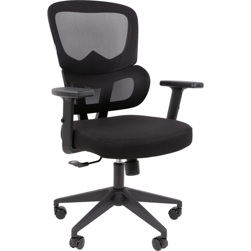 Изображение товара Офисное кресло CHAIRMAN CH560 черный регулируемое с поясничным упором и колесами