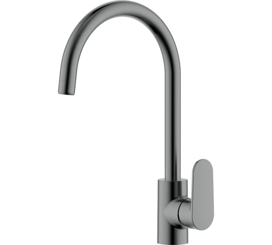 Изображение товара Смеситель для кухни AQUATEK AQ1882BGM НИКА (полукруглый излив), оружейная сталь 00000143100