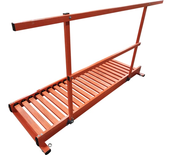 Изображение товара Мост стеклопластиковый диэлектрический Диэлектрик 4 метра, один поручень Д471679