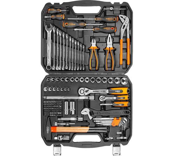 Изображение товара Набор инструментов 143 шт NEO Tools 1/2, 1/4, 08-945