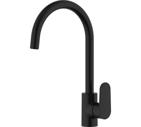 Изображение товара Смеситель для кухни AQUATEK AQ1882MB НИКА (полукруглый излив), матовый черный 00000143098