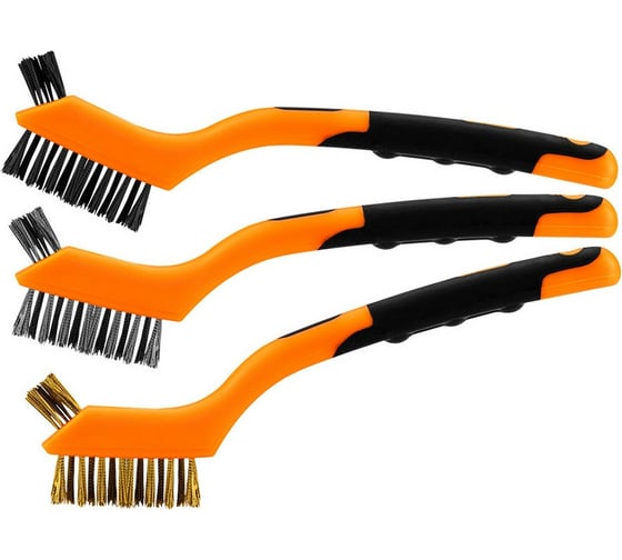 Изображение товара Набор проволочных щеток NEO Tools 3 шт, 3х7 рядов 39-100