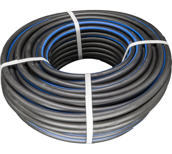 Изображение товара Рукав газовый, кислород-ацетилен TUBOFLEX 9х16 ТЭП черный с синей полосой бухта 50 м 4657780384767