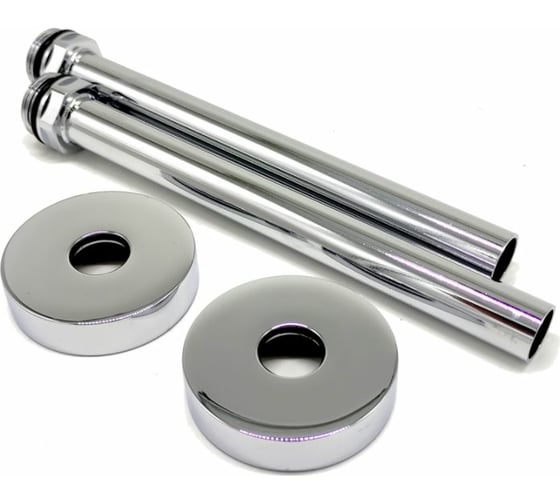 Изображение товара Комплект трубок с отражателями SR Rubinetterie трубок 15х1,0 с наруж. резьбой 1/2х15, хром A491-1500CE15