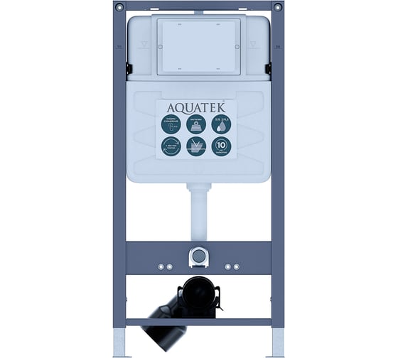 Изображение товара Монтаж рама пневматическая для подв унитаза AQUATEK INSP-0000001 Pneumo S50 1130x530x100+звукоизоляцион прокладка 00000144607
