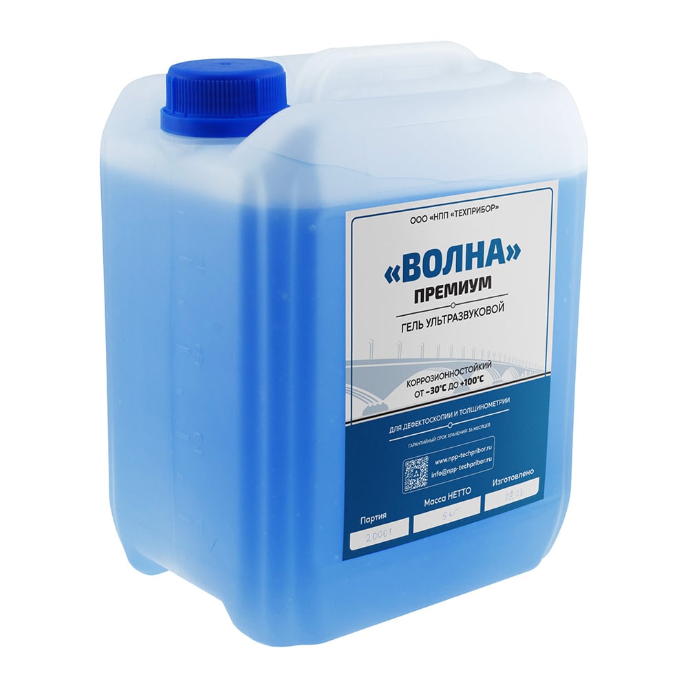 Изображение товара УЗ-гель ТЕХНО-НДТ Волна Премиум 5 кг для ультразвуковых процедур