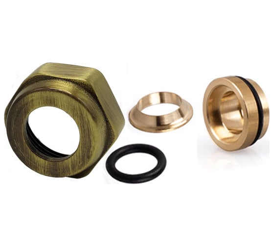 Изображение товара Фитинг для медной трубы SR Rubinetterie герметичный O-Ring, диаметр 15 x 24/19, цвет бронза 0481-1900Z0E0